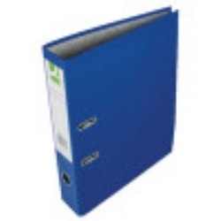 Q-Connect Lever Arch File Foolscap Paper-Backed Blue