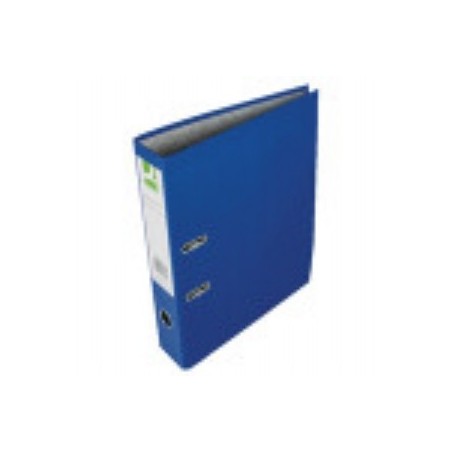 Q-Connect Lever Arch File Foolscap Paper-Backed Blue