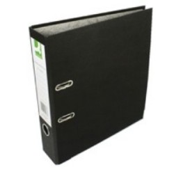 Q-Connect Lever Arch File A4 Paper-Backed Black