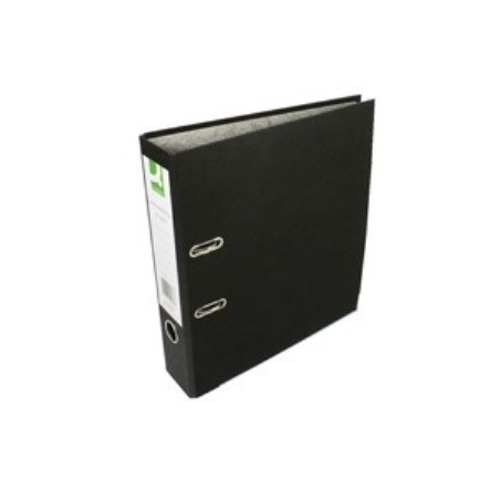 Q-Connect Lever Arch File A4 Paper-Backed Black