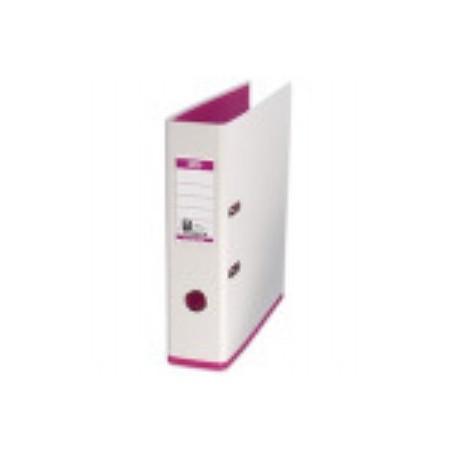 Mycolour A4 Lever Arch File White/Pink