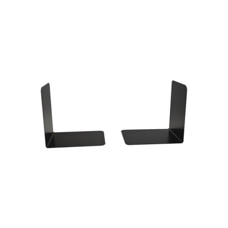 Heavy Duty Metal Bookends 140mm Black (Pack of 2) 0441102