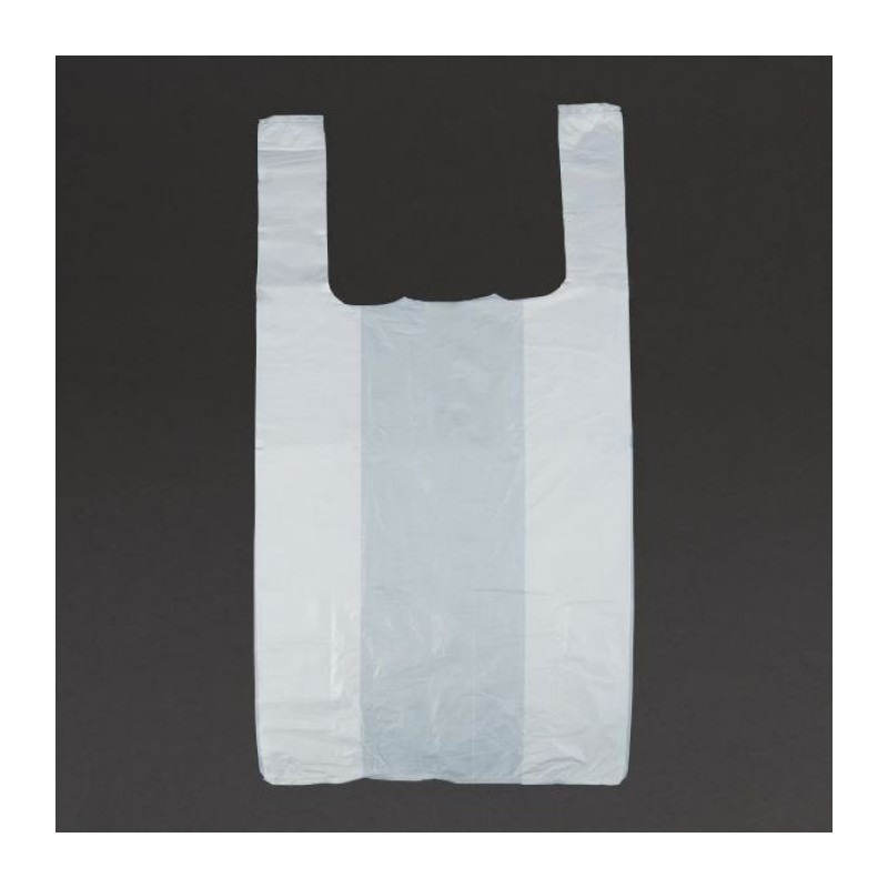 21" LARGE HI WHITE CARRIER BAGS (1000)